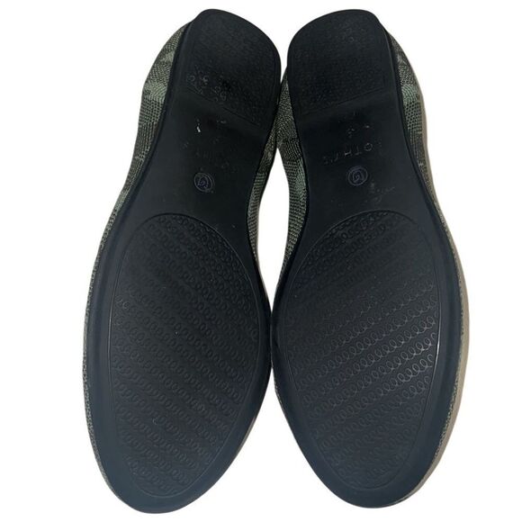 Rothy's Olive Green Camo Round Toe Knit Slip On Flats Size 9 - Picture 4 of 11